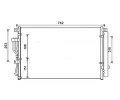 Kondenztor klimatizace AVA QUALITY COOLING ‐ AVA HY5345D
