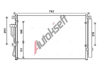 AVA QUALITY COOLING Kondenztor klimatizace AVA HY5345D, HY5345D