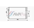 Kondenztor klimatizace AVA QUALITY COOLING ‐ AVA HY5448D