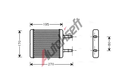 AVA QUALITY COOLING Vmnk tepla vnitnho vytpn AVA HY6061, HY6061