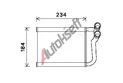 AVA QUALITY COOLING Výměník tepla vnitřního vytápění AVA HY6253, HY6253 AVA QUALITY COOLING Výměník tepla vnitřního vytápění AVA HY6253, HY6253