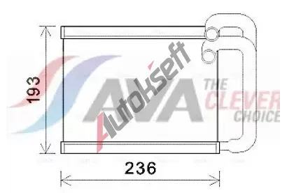 AVA QUALITY COOLING Vmnk tepla vnitnho vytpn AVA HY6391, HY6391