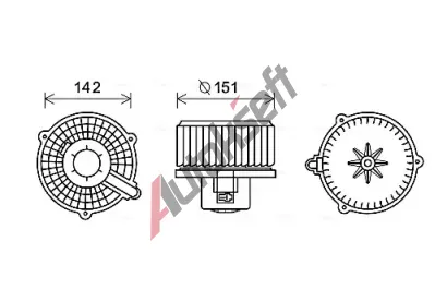 AVA QUALITY COOLING Vnitn ventiltor AVA HY8399, HY8399