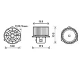 Vnitn ventiltor AVA QUALITY COOLING ‐ AVA HY8556