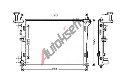 AVA QUALITY COOLING Chladi vody AVA HYA2180, HYA2180