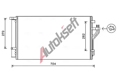AVA QUALITY COOLING Kondenztor klimatizace AVA HYA5279D, HYA5279D