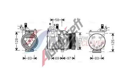AVA QUALITY COOLING Kompresor klimatizace ** CLEVER FIT ** AVA HYAK093, HYAK093