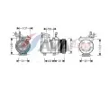 AVA QUALITY COOLING Kompresor klimatizace ** CLEVER FIT ** ‐ AVA HYAK161
