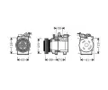 Kompresor klimatizace AVA QUALITY COOLING ‐ AVA HYAK197