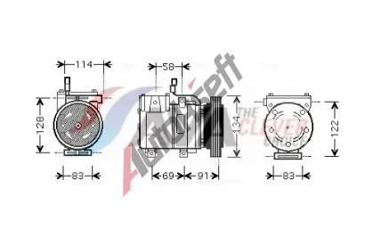 AVA QUALITY COOLING Kompresor klimatizace ** CLEVER FIT ** AVA HYAK199, HYAK199