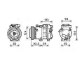 Kompresor klimatizace AVA QUALITY COOLING ‐ AVA HYAK238