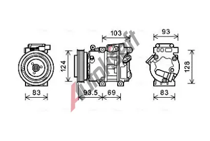 AVA QUALITY COOLING Kompresor klimatizace AVA HYAK238, HYAK238