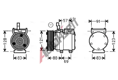 AVA QUALITY COOLING Kompresor klimatizace AVA HYAK258, HYAK258