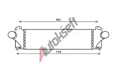 AVA QUALITY COOLING Chladi vzduchu intercooler AVA IV4129, IV4129
