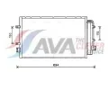 Kondenztor klimatizace AVA QUALITY COOLING ‐ AVA IV5127D