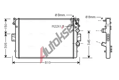 AVA QUALITY COOLING Chladi vody AVA IVA2043, IVA2043