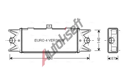 AVA QUALITY COOLING Chladič vzduchu intercooler AVA IVA4045, IVA4045 AVA QUALITY COOLING Chladič vzduchu intercooler AVA IVA4045, IVA4045