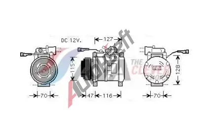 AVA QUALITY COOLING Kompresor klimatizace ** CLEVER FIT ** AVA IVAK076, IVAK076 AVA QUALITY COOLING Kompresor klimatizace ** CLEVER FIT ** AVA IVAK076, IVAK076