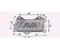 AVA QUALITY COOLING Chladič oleje AVA JE3079, JE3079