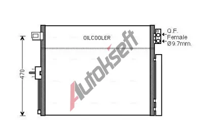 AVA QUALITY COOLING Kondenztor klimatizace AVA JE5061D, JE5061D