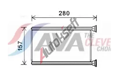 AVA QUALITY COOLING Výměník tepla vnitřního vytápění ** CLEVER FIT ** AVA JEA6069, JEA6069 AVA QUALITY COOLING Výměník tepla vnitřního vytápění ** CLEVER FIT ** AVA JEA6069, JEA6069