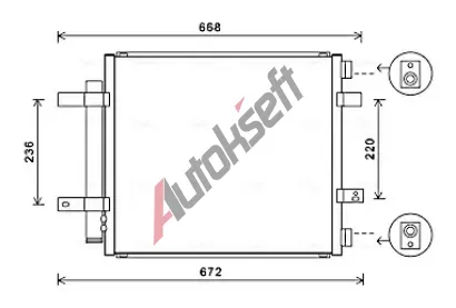 AVA QUALITY COOLING Kondenztor klimatizace AVA JR5053D, JR5053D