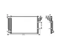 Kondenzátor klimatizace AVA QUALITY COOLING ‐ AVA KA5093D Kondenzátor klimatizace AVA QUALITY COOLING ‐ AVA KA5093D