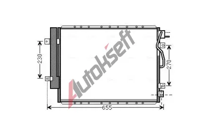 AVA QUALITY COOLING Kondenzátor klimatizace AVA KA5123D, KA5123D AVA QUALITY COOLING Kondenzátor klimatizace AVA KA5123D, KA5123D