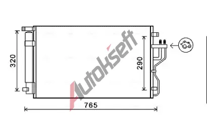 AVA QUALITY COOLING Kondenztor klimatizace AVA KA5153D, KA5153D