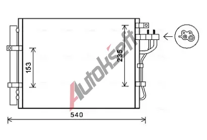 AVA QUALITY COOLING Kondenztor klimatizace AVA KA5188D, KA5188D