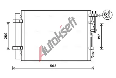 AVA QUALITY COOLING Kondenztor klimatizace AVA KA5198D, KA5198D
