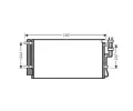 Kondenztor klimatizace AVA QUALITY COOLING ‐ AVA KAA5110D