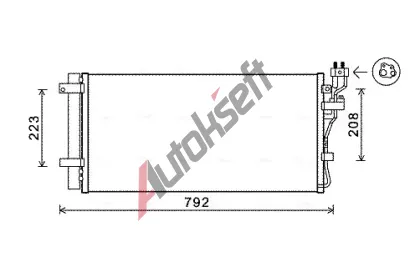 AVA QUALITY COOLING Kondenztor klimatizace AVA KAA5148D, KAA5148D