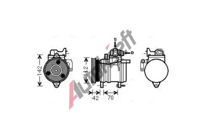 AVA QUALITY COOLING Kompresor klimatizace AVA KAAK121, KAAK121 AVA QUALITY COOLING Kompresor klimatizace AVA KAAK121, KAAK121