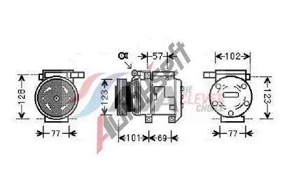 AVA QUALITY COOLING Kompresor klimatizace ** CLEVER FIT ** AVA KAAK146, KAAK146 AVA QUALITY COOLING Kompresor klimatizace ** CLEVER FIT ** AVA KAAK146, KAAK146