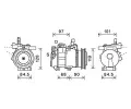 Kompresor klimatizace AVA QUALITY COOLING ‐ AVA KAAK261