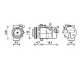 Kompresor klimatizace AVA QUALITY COOLING ‐ AVA KAK216