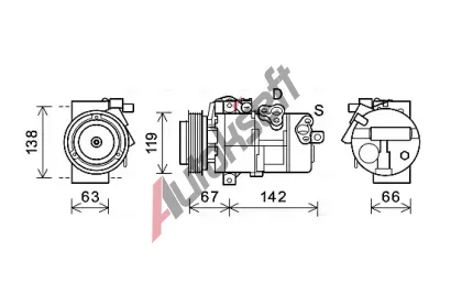 AVA QUALITY COOLING Kompresor klimatizace AVA KAK216, KAK216