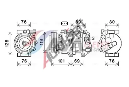 AVA Clever Choice Kompresor klimatizace AVA KAK279, KAK279