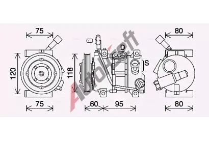 AVA QUALITY COOLING Kompresor klimatizace AVA KAK291, KAK291