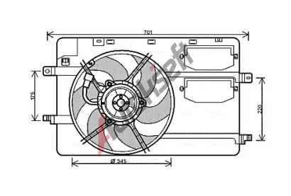 AVA QUALITY COOLING Vtrk chlazen motoru AVA MC7506, MC7506