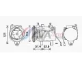 Kompresor klimatizace AVA QUALITY COOLING ‐ AVA MCAK019