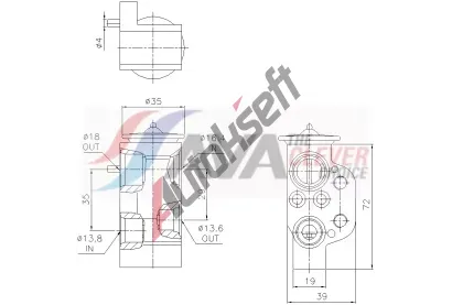 AVA QUALITY COOLING Expanzní ventil klimatizace AVA MS1799, MS1799 AVA QUALITY COOLING Expanzní ventil klimatizace AVA MS1799, MS1799