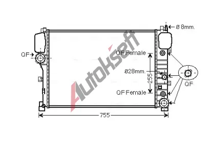 AVA QUALITY COOLING Chladi vody AVA MS2447, MS2447