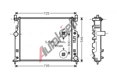 AVA QUALITY COOLING Chladi vody AVA MS2458, MS2458