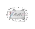 AVA QUALITY COOLING Chladi� oleje AVA MS3760, MS3760