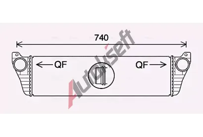 AVA QUALITY COOLING Chladič vzduchu intercooler AVA MS4690, MS4690  AVA QUALITY COOLING Chladič vzduchu intercooler AVA MS4690, MS4690