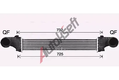 AVA QUALITY COOLING Chladi vzduchu intercooler AVA MS4726, MS4726