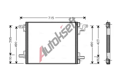 AVA QUALITY COOLING Kondenztor klimatizace AVA MS5270, MS5270