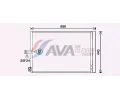 Kondenztor klimatizace AVA QUALITY COOLING ‐ AVA MS5700D